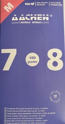 Boîte de 100 gants nitrile bleus taille M